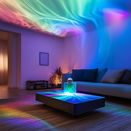 1pc Aurora Borealis Starry Sky Projector, USB-Powered, Multi-Color Remote Control, PVC Material, ≤36V Operating Voltage, No Laser, for Home Ambiance Lighting